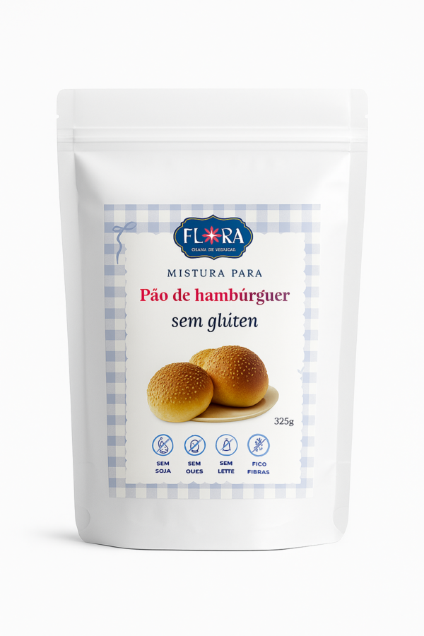 Mistura para pão de hambúrguer sem glúten