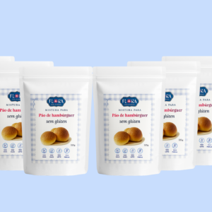 Mistura para pão de hambúrquer s/glúten - 6unid